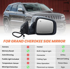Chrome Heated Mirror for Jeep Grand Cherokee (2011–2022) 68236930AF