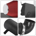 Cold Air Intake for Jeep Cherokee XJ 4.0L (1991–2001) | Polished Pipe, Red Filter