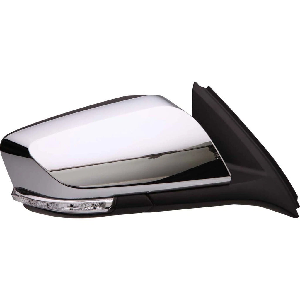 Chrome Passenger Side Door Mirror w/Turn Signal for 2014-2017 Chevy Impala