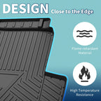 Flat Face Cargo Liner Rear Trunk Mat for Chevrolet Malibu (2016–2023) TPE