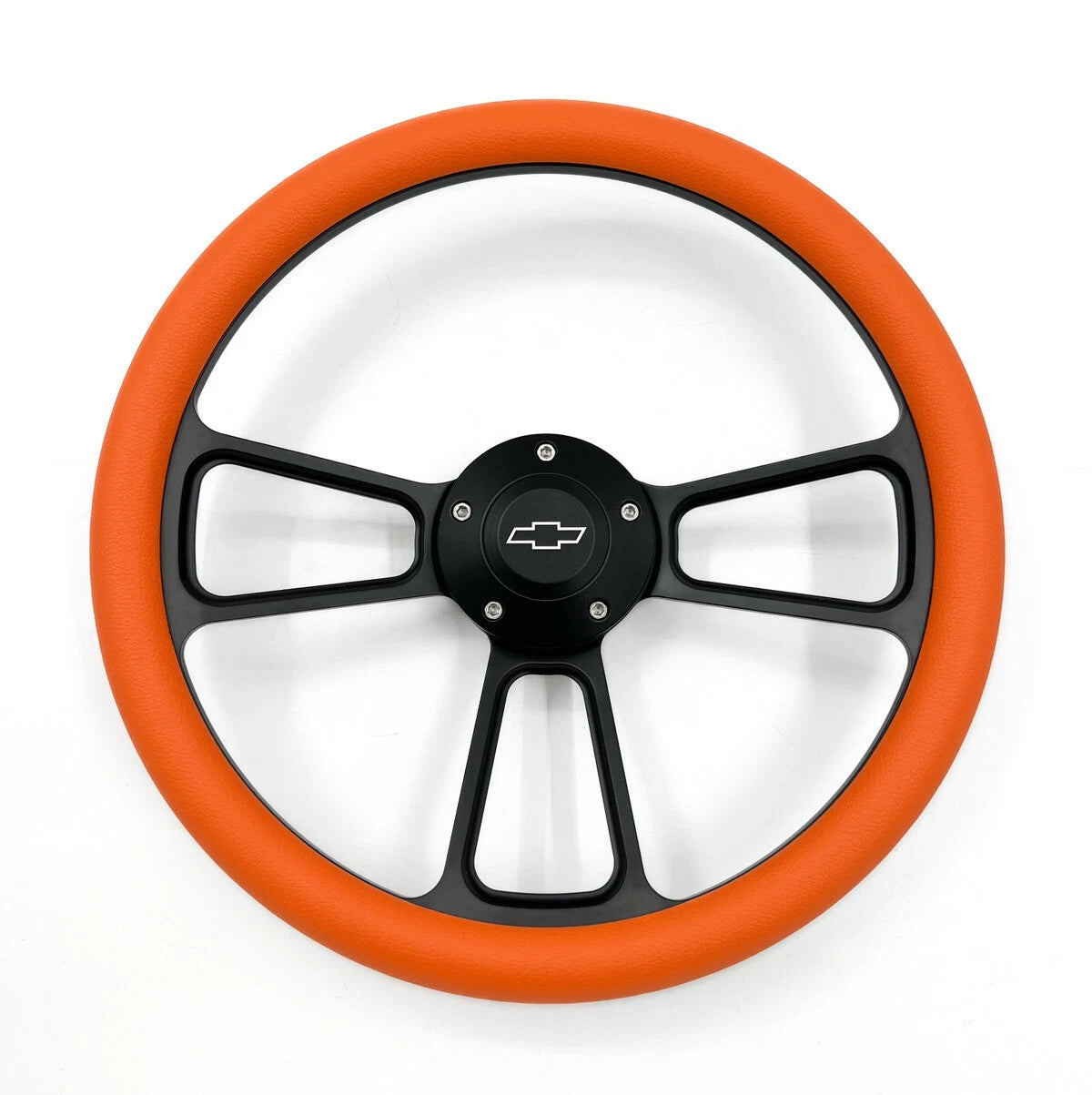 5 Hole Slotted Steering Wheel for 14 Inch Black (Universal)