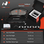 Set of 16 Drilled Rotors & Brake Pads with Wheel Hub Bearing for Suzuki