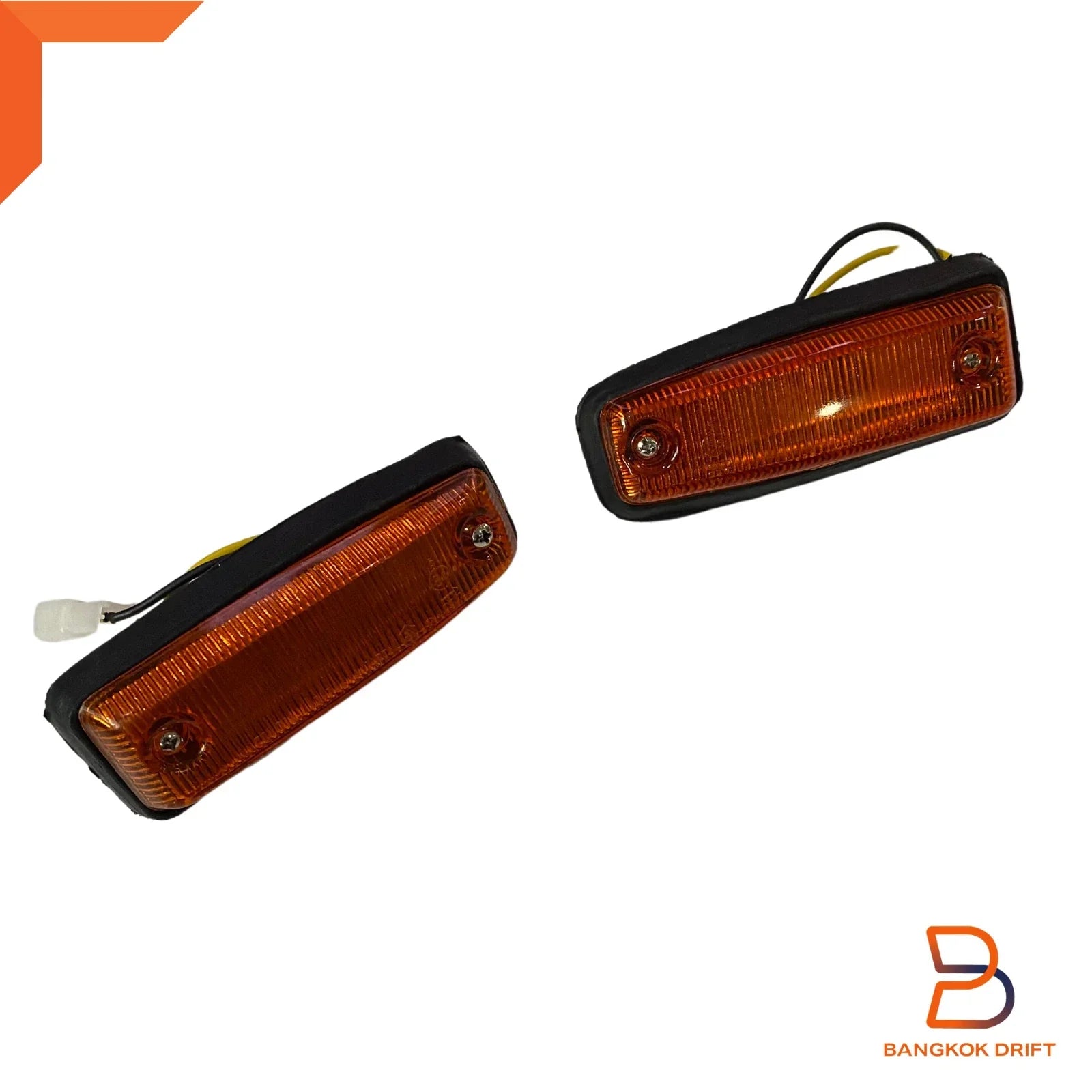 Side Marker Indicator Blinker Light Pair for Toyota Corolla (1974-1981)