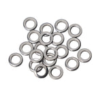 20pcs Heavy Duty Solid Stainless Steel Seamless Split Rings for Fishing