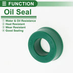 Set of 5 Oil Seal Ring 8x15x6mm for Rotary Shaft (High Pressure)
