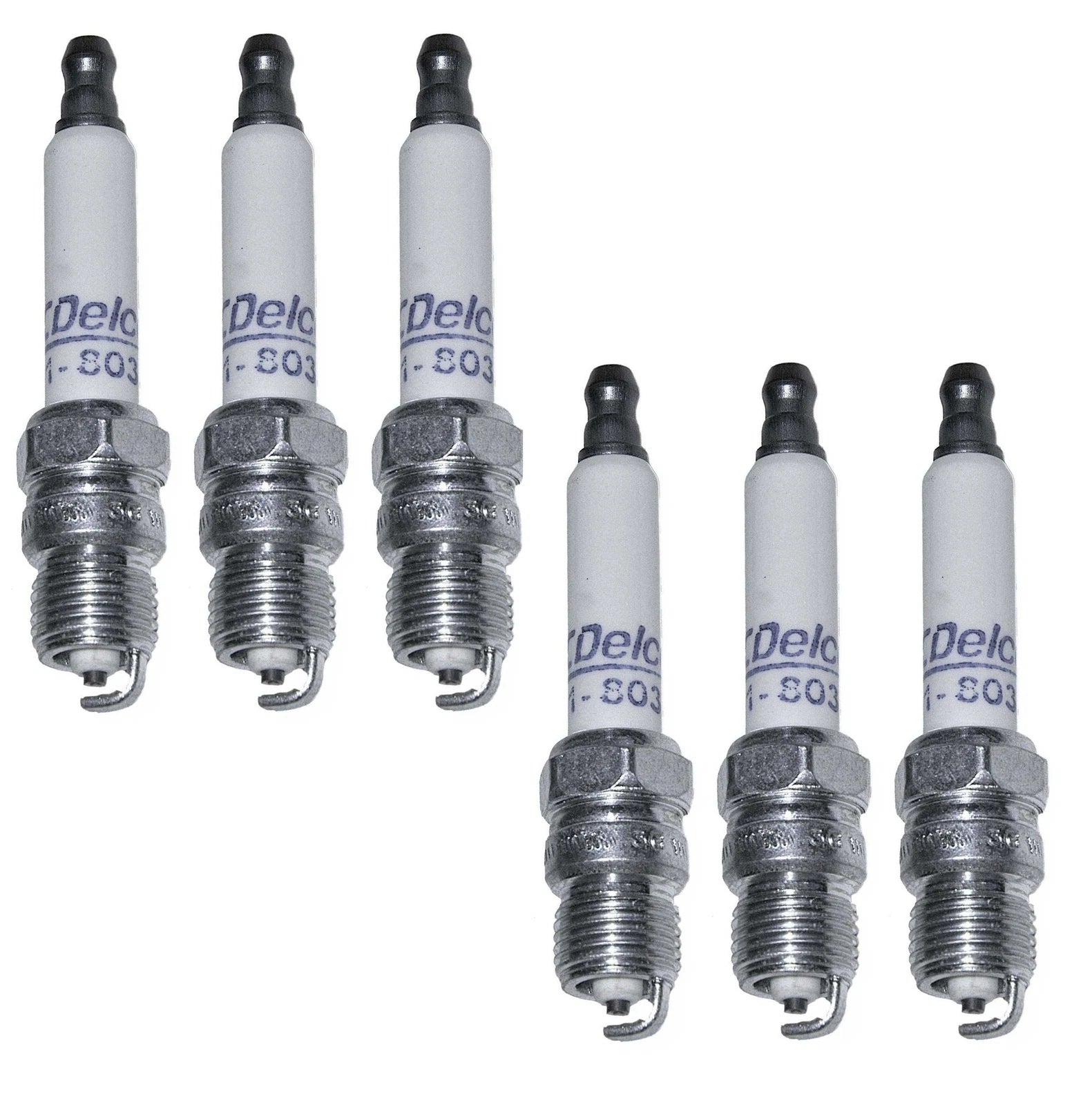 Set of 6 Spark Plugs for Buick Chevy GMC V1500 Oldsmobile Pontiac (6 CYL)