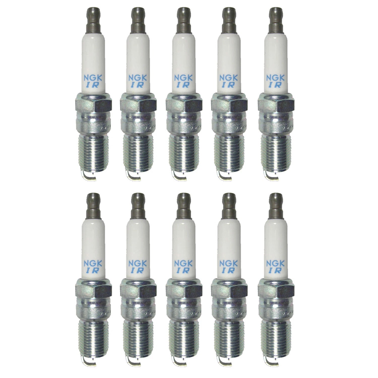 Set of 10 NGK Laser Iridium Spark Plugs 5599 for Buick Chevrolet Pontiac Saab