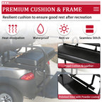 Rear Seat Kit for Club Car DS (2000-2013) 400 lbs with Grab Bar
