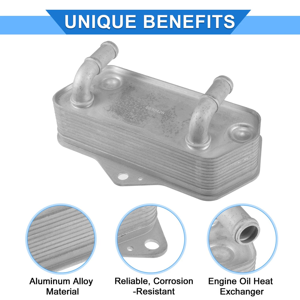 Engine Oil Cooler for Volkswagen Beetle Eos Golf GTI (2006–2015) 02E409061B