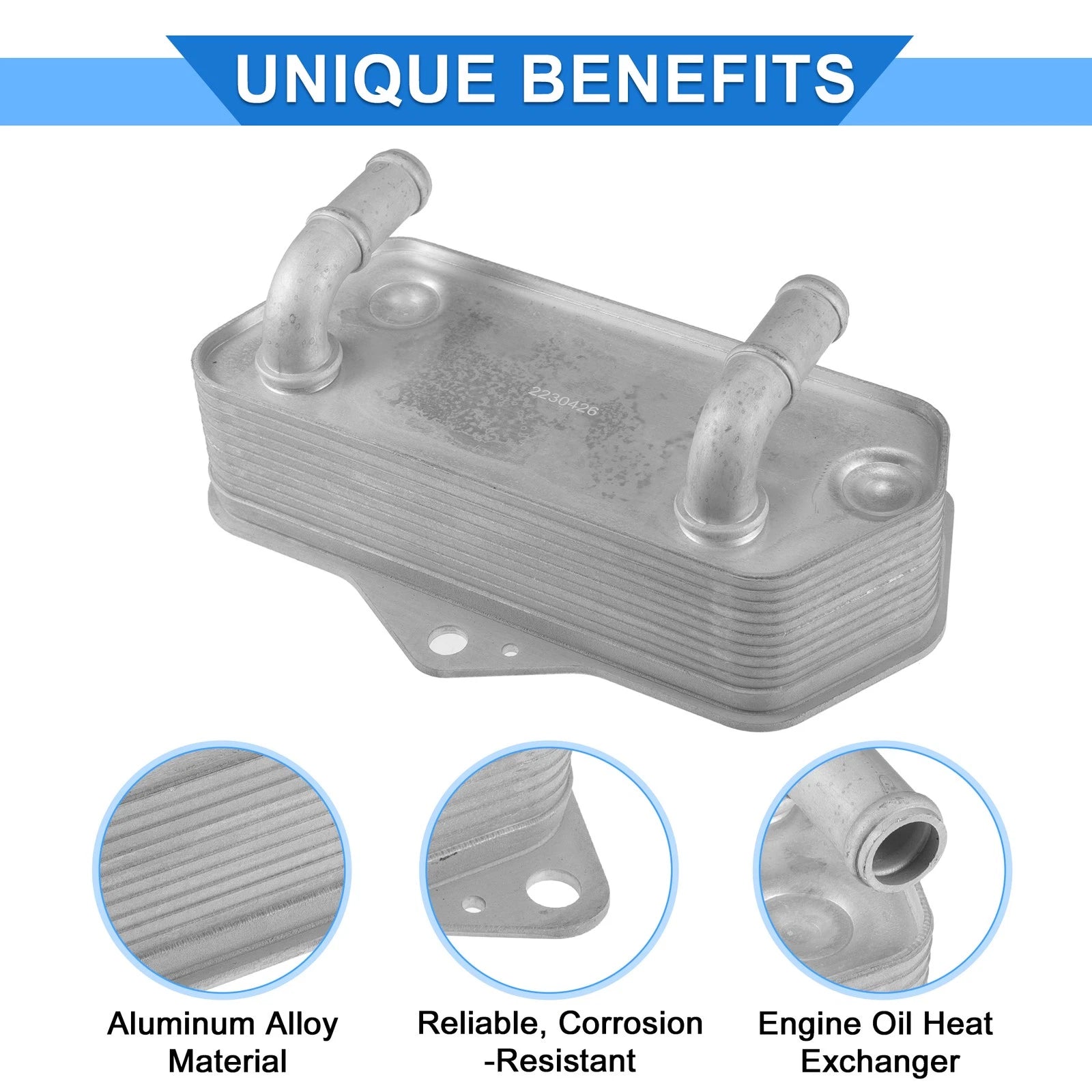 Engine Oil Cooler for Volkswagen Beetle Eos Golf GTI (2006–2015) 02E409061B