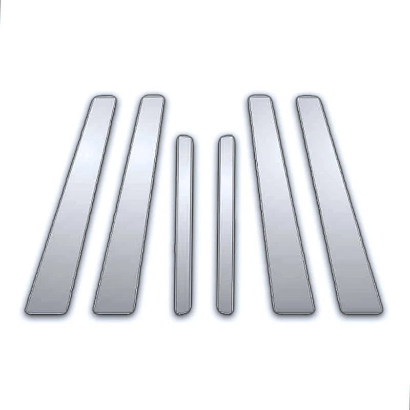 Chrome Pillar Post Covers 6 Piece for Mazda Protege (2000–2003)