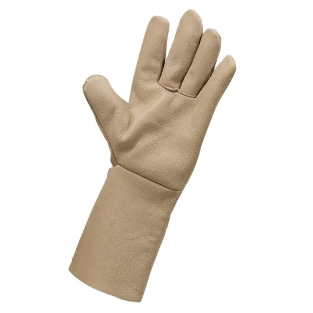 Cowhide Leather Welding Gloves for TIG Work (Heat Resistant, Canvas Sleeves)