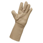 Cowhide Leather Welding Gloves for TIG Work (Heat Resistant, Canvas Sleeves)