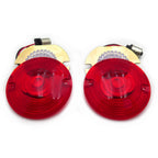 2X 3" Red Turn Signal 1156 LED Inserts for Harley Touring
