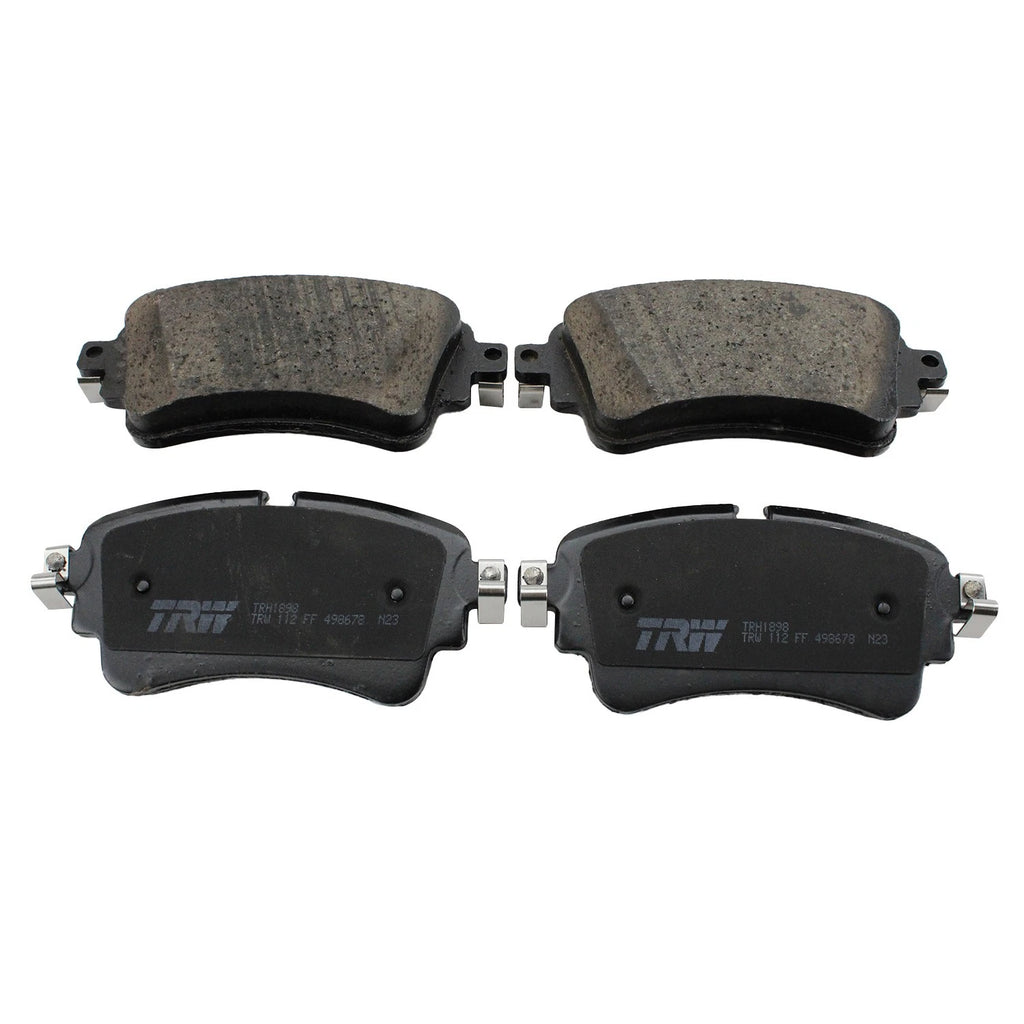DuraGo Rear Rotors & TRW Pro Low-Met Disc Brake Pads Kit for Audi A4 A5 (2013–2020)