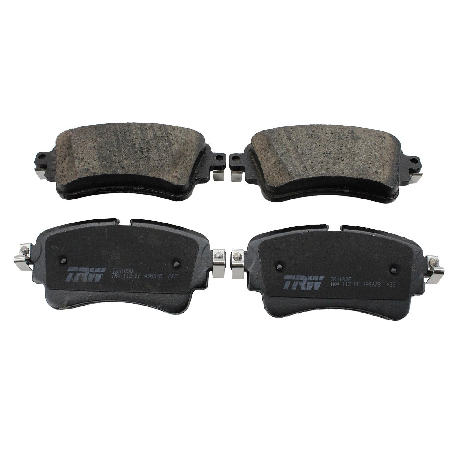 DuraGo Rear Rotors & TRW Pro Low-Met Disc Brake Pads Kit for Audi A4 A5 (2013–2020)