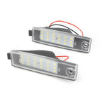 2Pcs White LED Rear License Plate Light for Toyota Hiace H200, RAV4, Vanguard