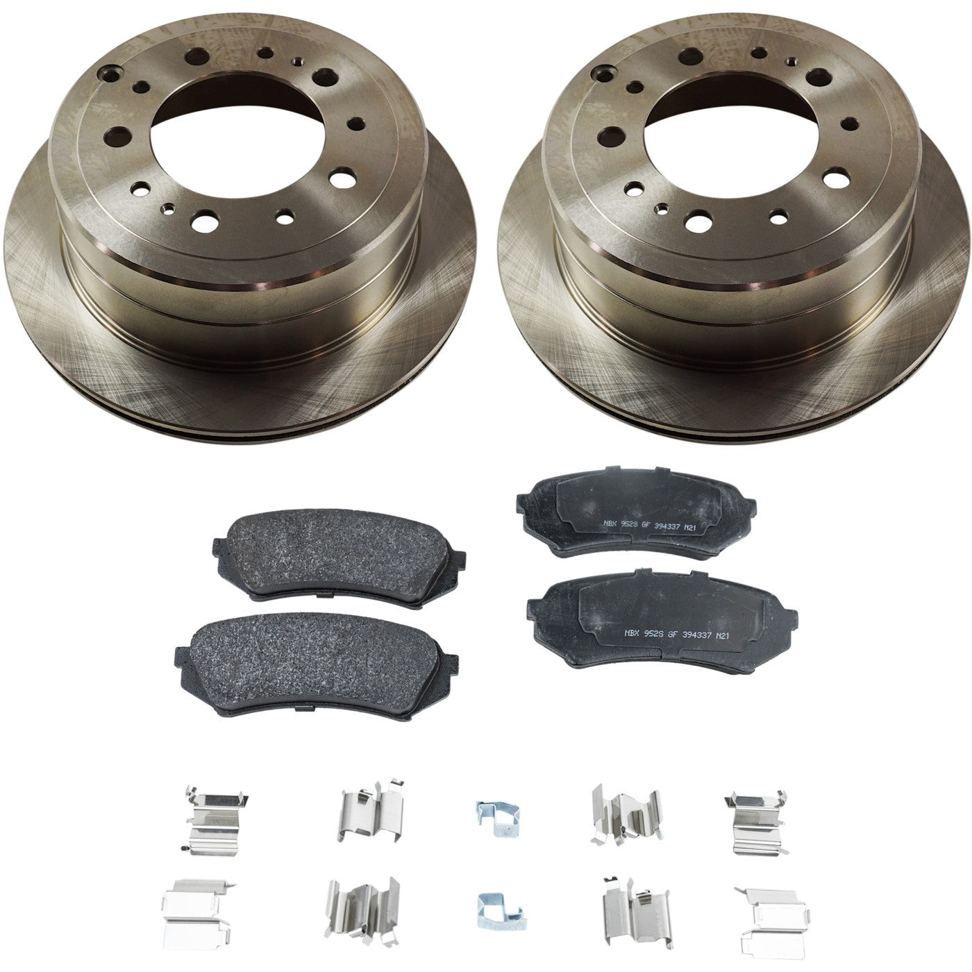 Rear Brake Disc Rotors and Pads Kit for Toyota Land Cruiser, Lexus LX470 (2001–2007)