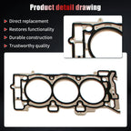 Head Gasket Set & Timing Chain Kit for GMC Acadia Saturn Outlook (2007–2008)