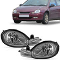 Pair Chrome Headlights for Dodge Chrysler Neon (2000–2002)