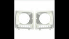 Chrome Headlight Bezel with LED DRL for Mercedes W463 G63 G500 (1990–2018)