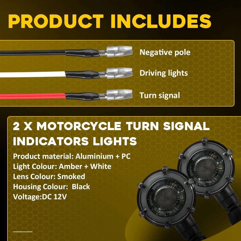 LED Turn Signal Lights for Suzuki Intruder Volusia VS VL 700 750 800 1400 1500