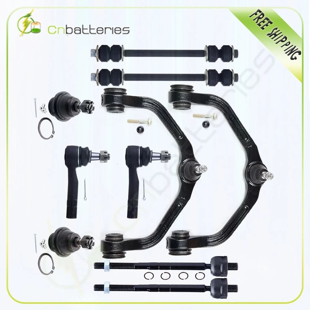 10-Piece Front Control Arms Tie Rod Ends Sway Bars for Mazda B4000 (1998–2003)