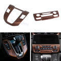 Peach Wood Pattern Gear Shift and AC Control Trim for Honda CR-V (2017-2022)