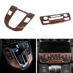 Peach Wood Pattern Gear Shift and AC Control Trim for Honda CR-V (2017-2022)