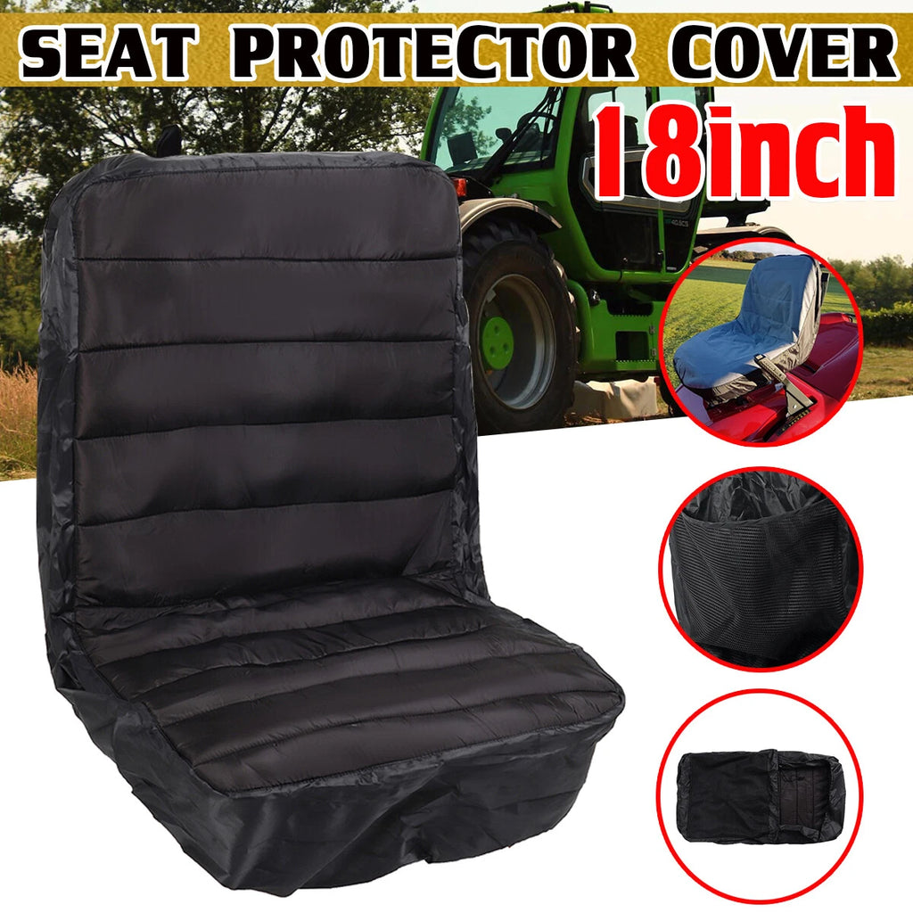 Lawn Mower Tractor Seat Cover Waterproof Padded Comfort Pad Universal