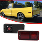 2X Rear Bumper Side Marker Light Red Lens for Chevrolet GMC C/K Trucks
