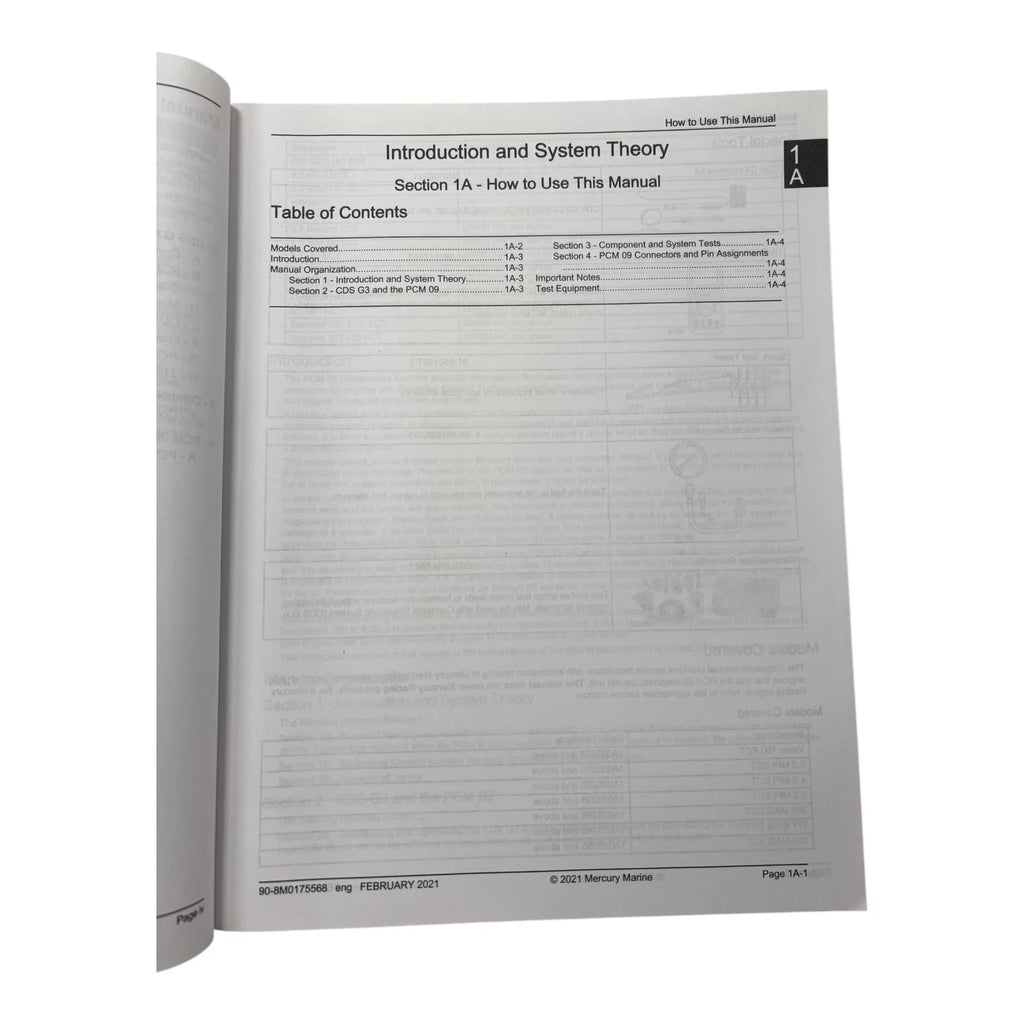PCM 09 Diagnostic Manual for Mercury (2021) - 90-8M0175568