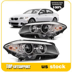 2X Headlight with Bulbs for BMW 535i xDrive (2011–2013) Projector
