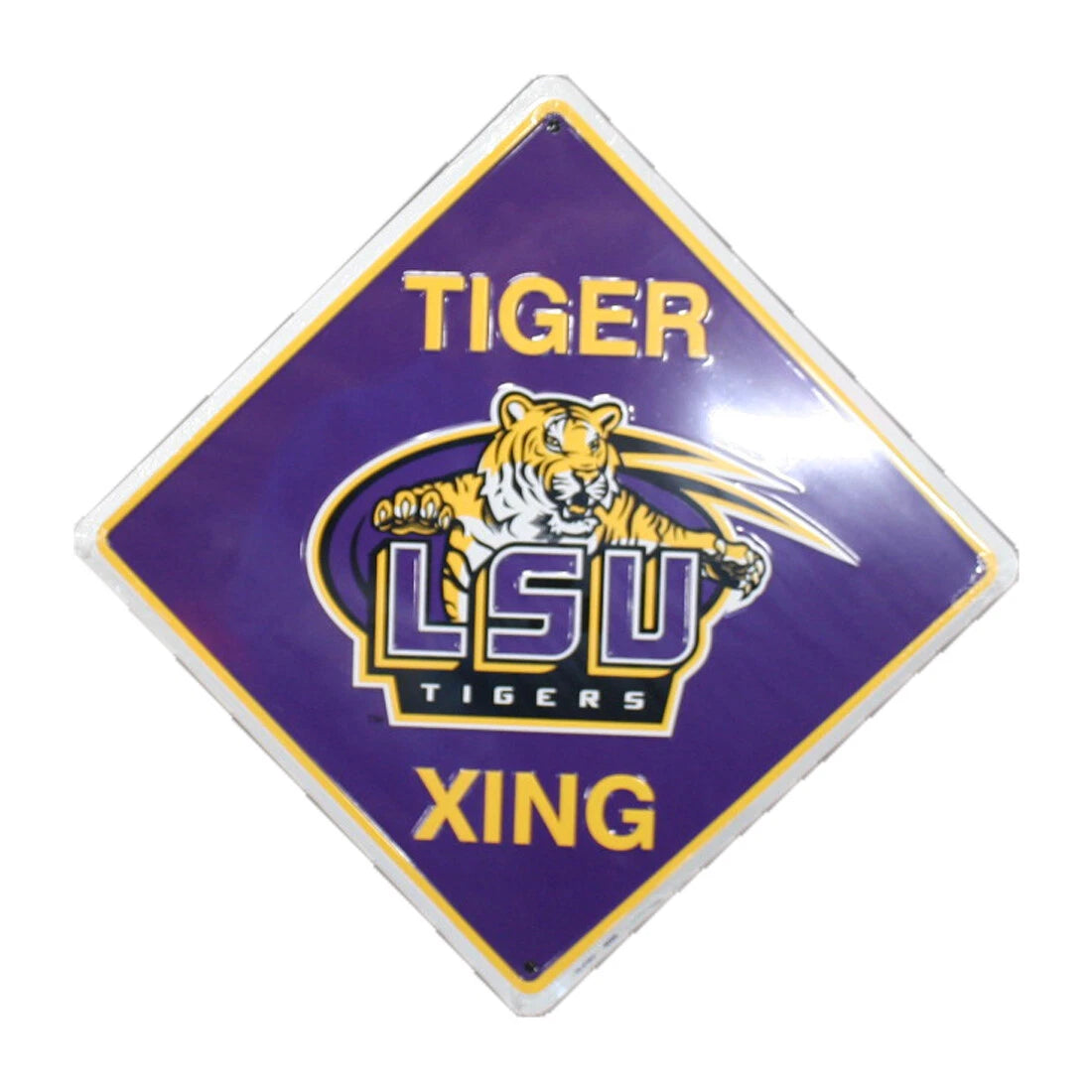LSU Tigers 12" Embossed Metal Sign for Louisiana State University (N/A)