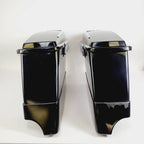 Saddlebag Bottoms for Harley Davidson Touring (1996–2013) Black w/ Extensions