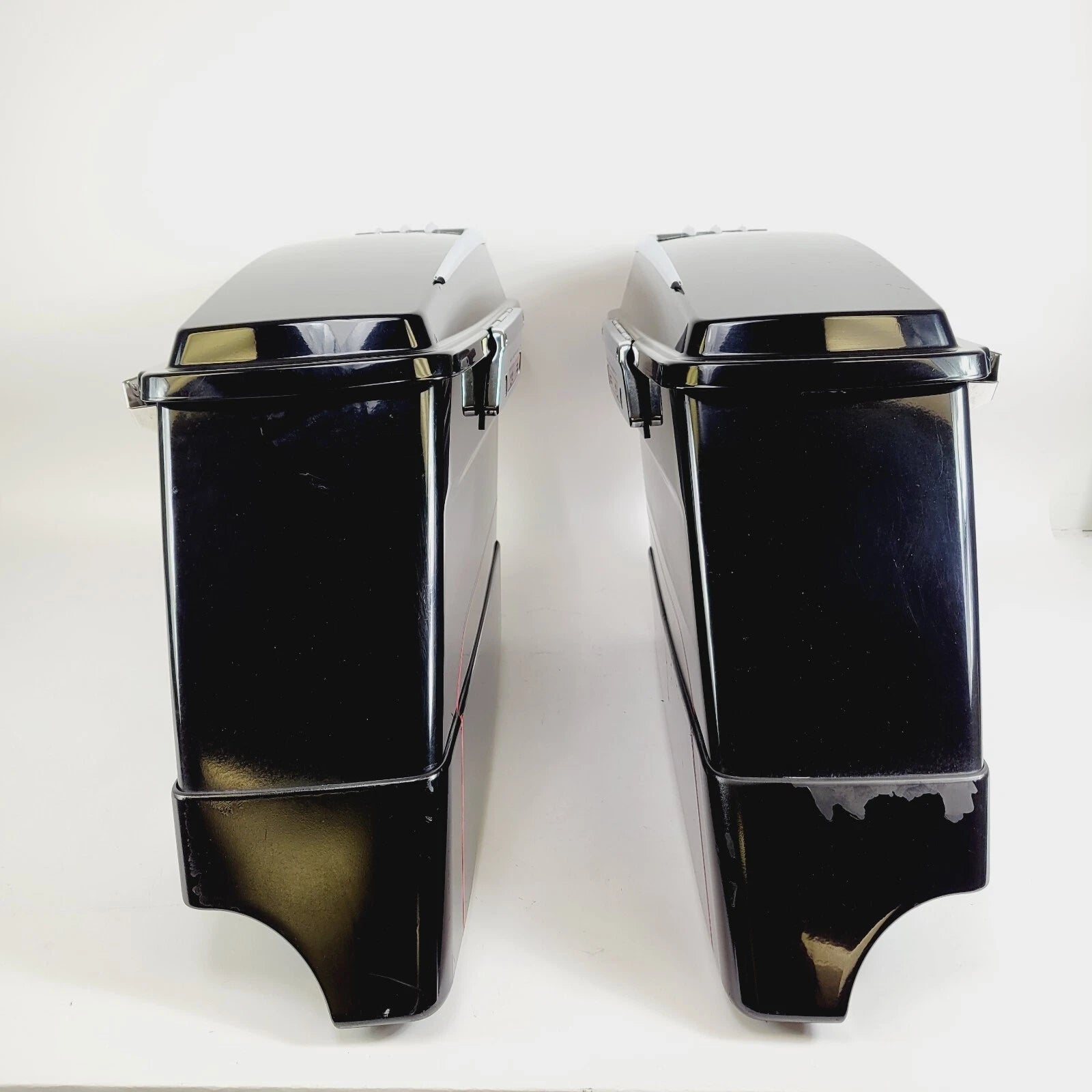 Saddlebag Bottoms for Harley Davidson Touring (1996–2013) Black w/ Extensions