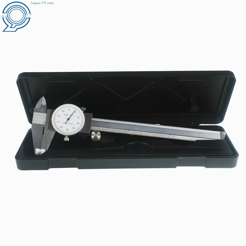 6 Inch Dial Caliper Stainless Steel Shockproof Gauge for Automotive
