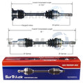 Set of 2 Front CV Axles for Suzuki Grand Vitara XL-7 (2001–2006)
