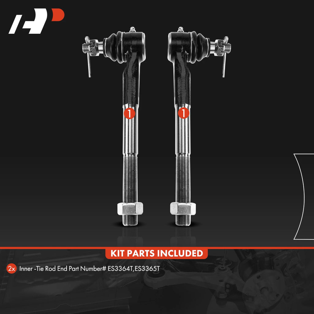 2X Inner Tie Rod for Ford F-150 Heritage F-250 (1997–1999)