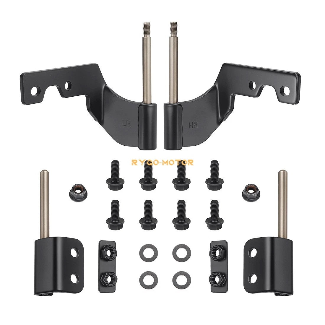 Half Door Hinge Hardware Kit for Polaris Ranger XP 1000/Crew XP 1000 (2018–2023)