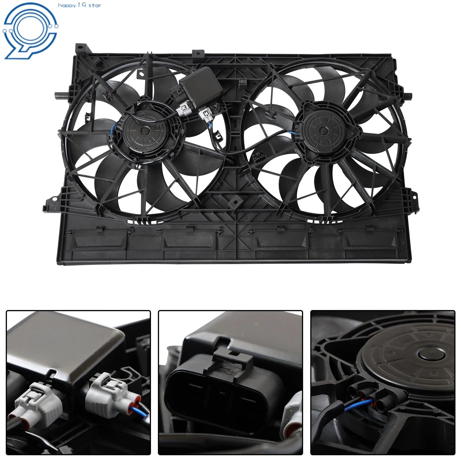 Dual Radiator Cooling Fan Assembly for Nissan Rogue (2021–2023)