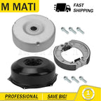Rear Brake Drum Hub Cover w/Shoes Kit for Honda Rubicon 500 TRX500FA (2001–2014)