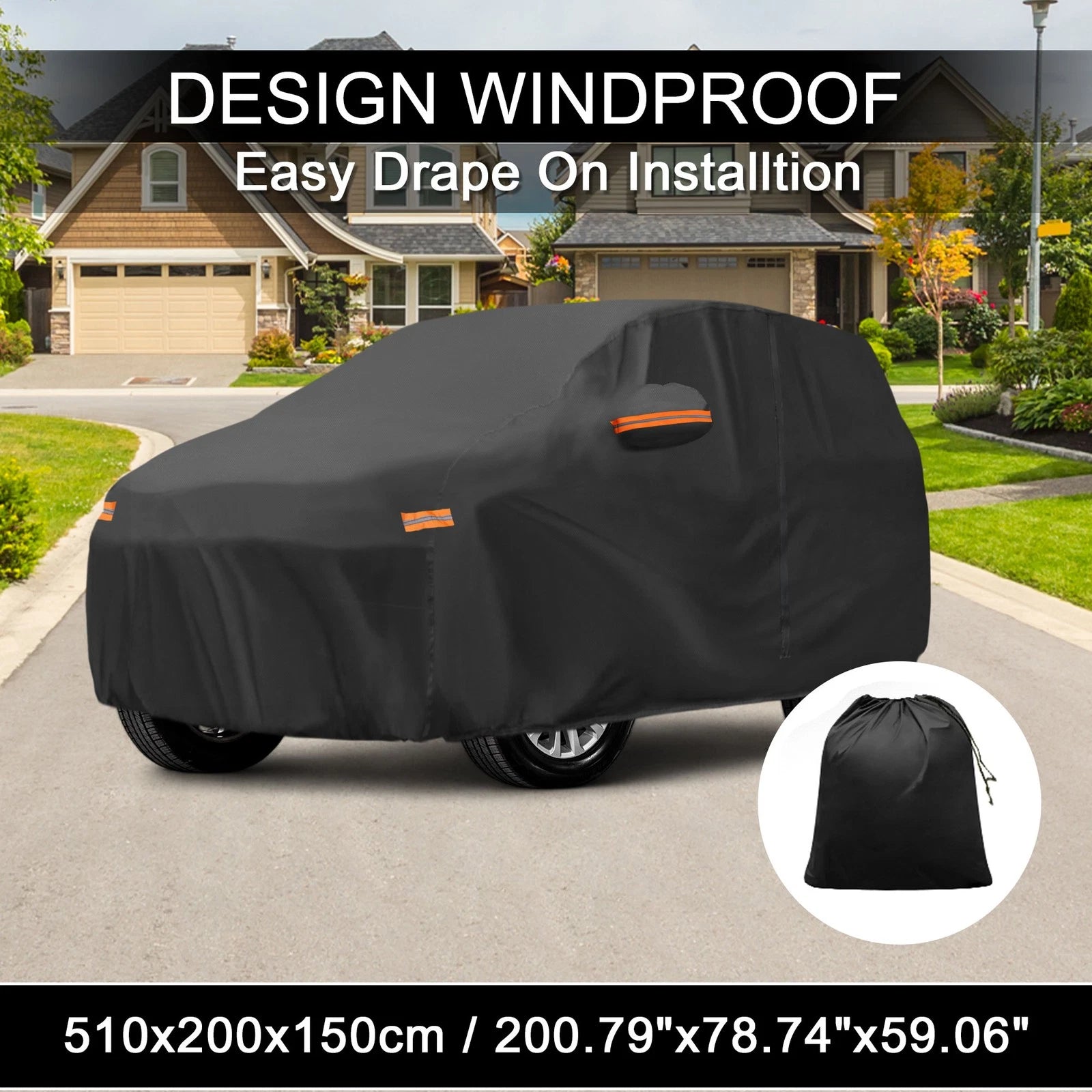 Waterproof Aluminum Film Car Cover for Mazda CX-9 (2016–2023)
