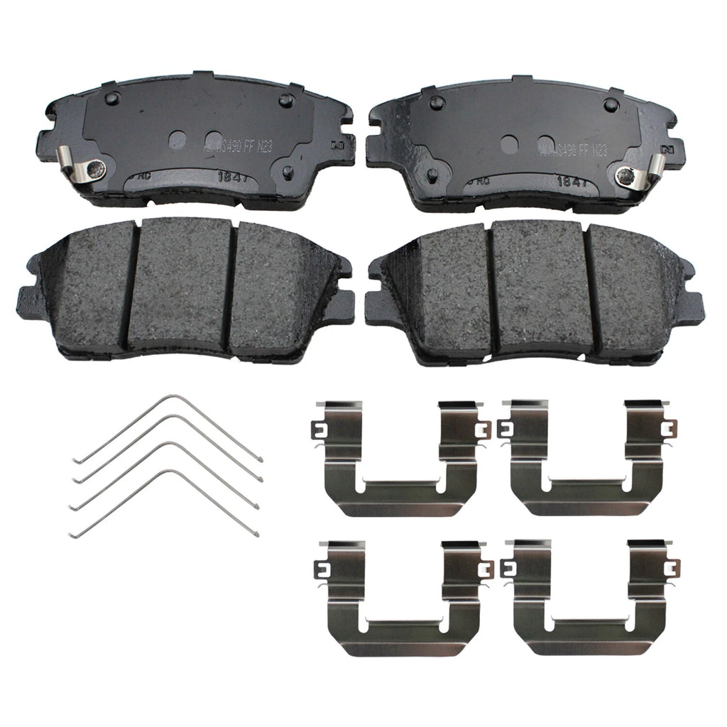 Set of 4 Akebono ProACT Front Ceramic Brake Pads for Hyundai Tucson, Elantra, Kia Sportage (2010–2023)