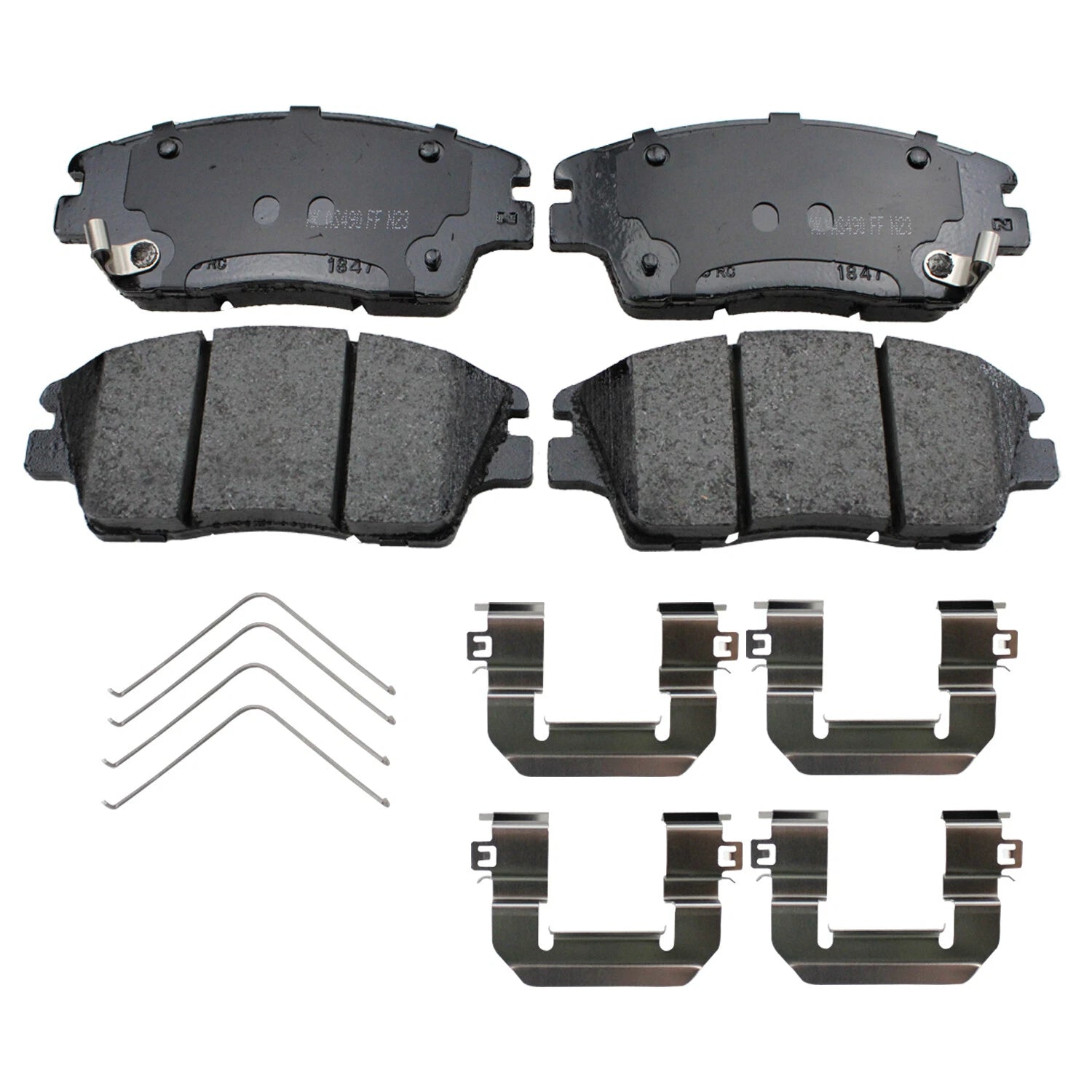 Set of 4 Akebono ProACT Front Ceramic Brake Pads for Hyundai Tucson, Elantra, Kia Sportage (2010–2023)