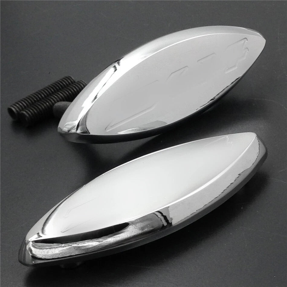 Mirror Block Off Bases for Kawasaki Ninja ZX-14/Zx-14R (2006–2009) Chrome