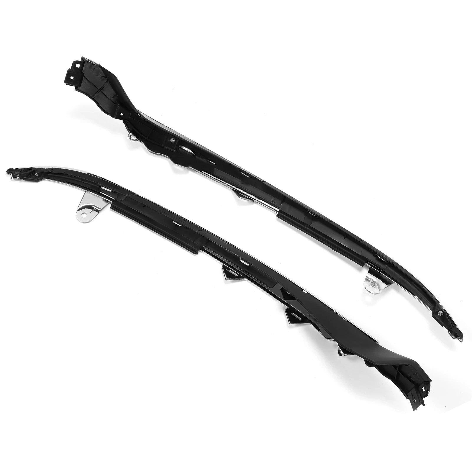 Front Bumper Grille for Honda Accord (2018–2019) Black with Chrome Molding