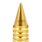 20x M12x1.5 107mm Tall Gold Aluminum Spiked Cap Lug Nuts + Adapter