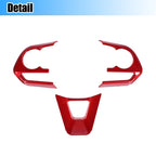 3 Pcs Red Steering Wheel Cover Trim for Toyota Corolla (2020–2022)