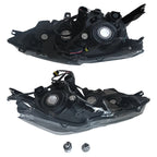 Set of 2 Black Headlights for Nissan Maxima (2016–2018)